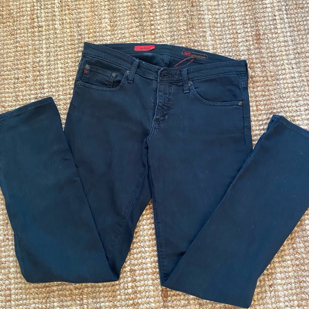 Ag Adriano Goldschmied Black Skinny Jeans